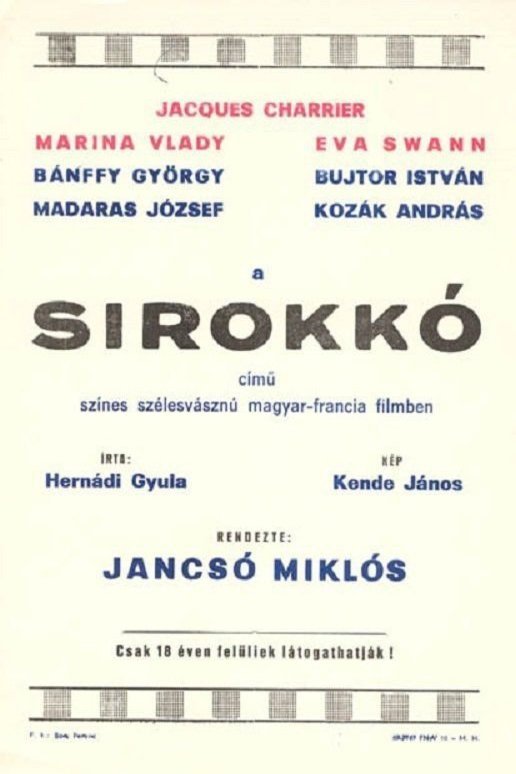 L'affiche du film Sirokkó