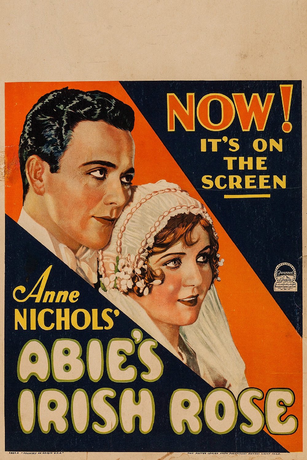 L'affiche du film Abie's Irish Rose