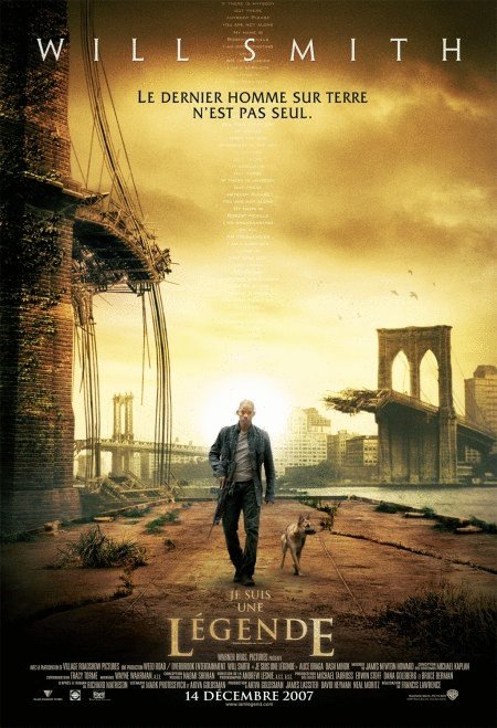 L'affiche du film Je suis une légende