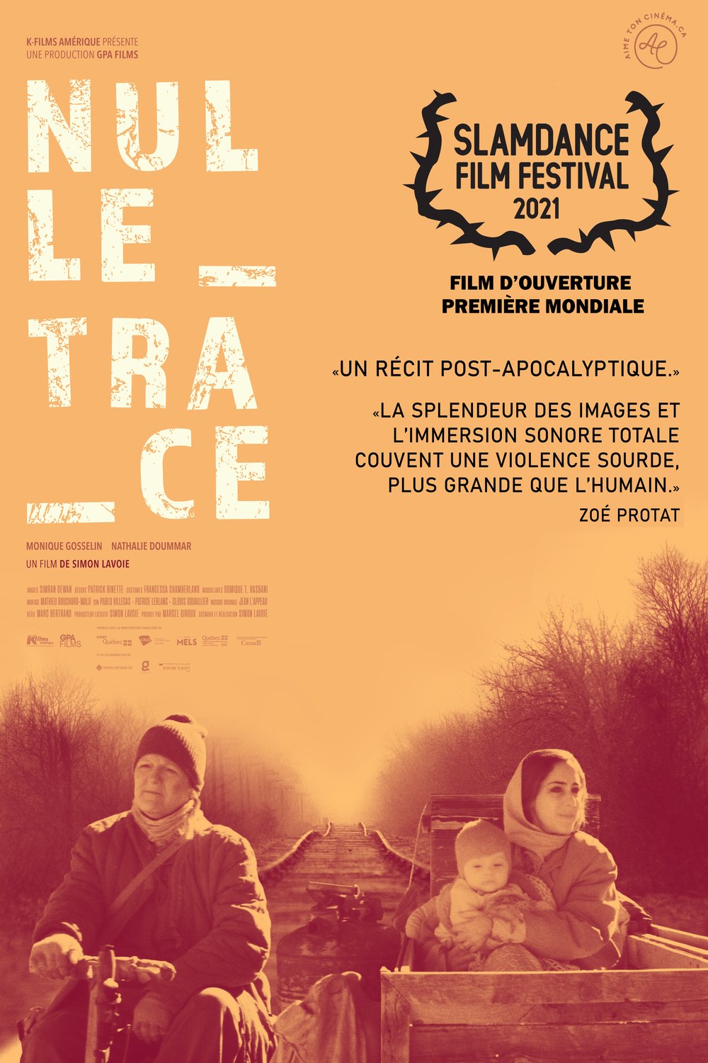 L'affiche du film Nulle trace