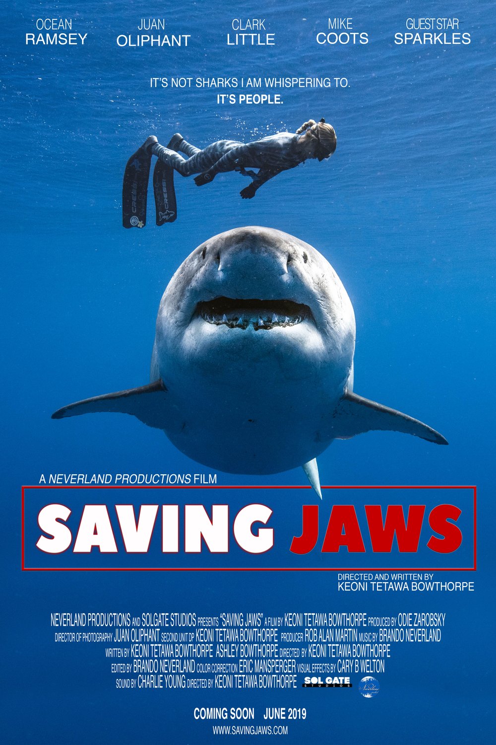 L'affiche du film Saving Jaws