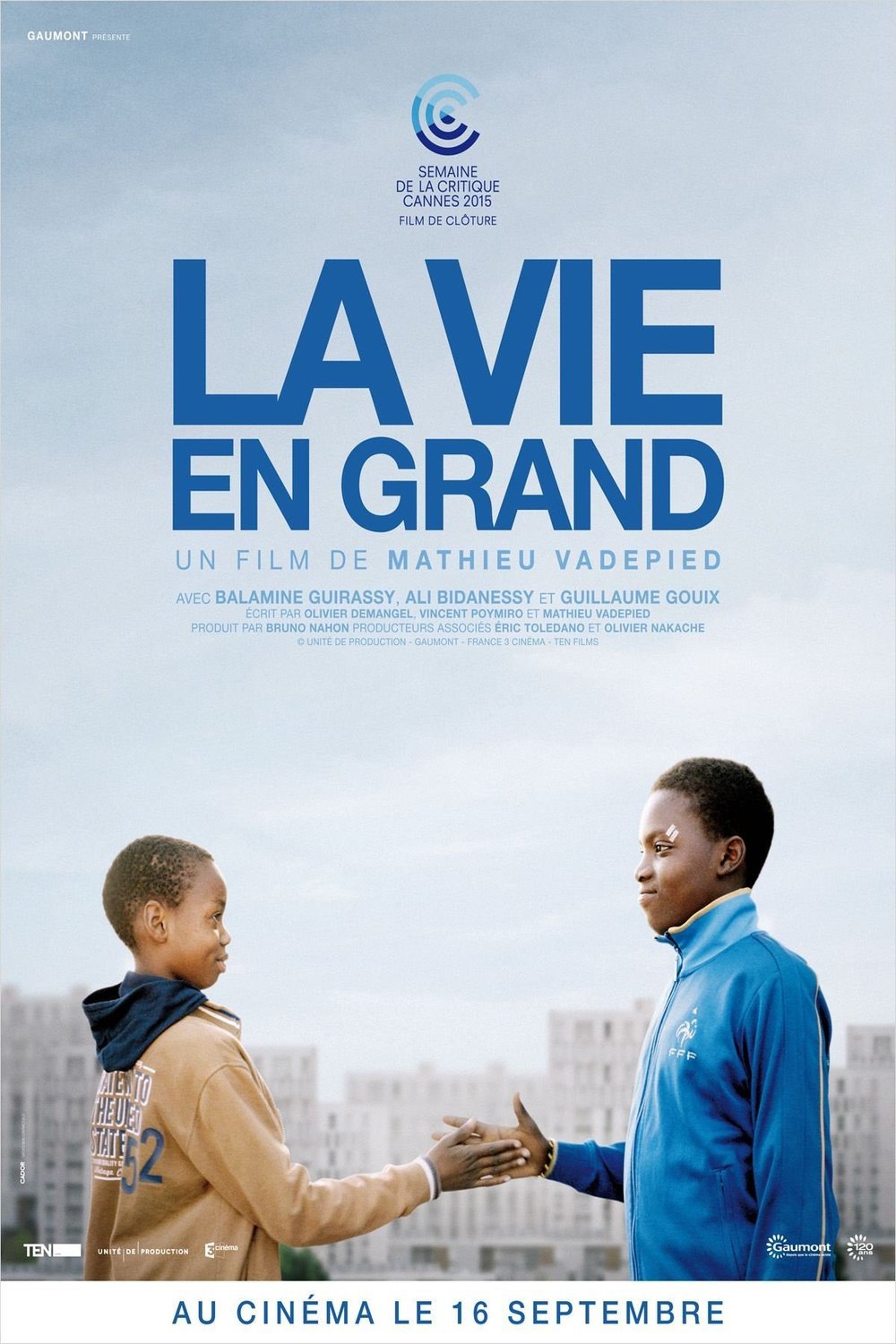 L'affiche du film La vie en grand