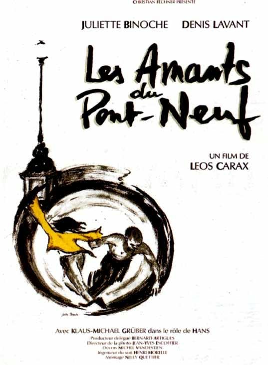 L'affiche du film Les Amants du Pont-Neuf