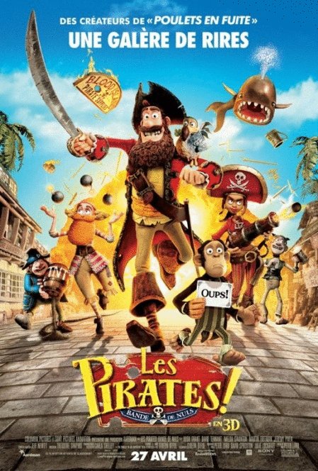 L'affiche du film Les Pirates! Bande de nuls