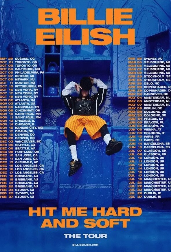 Poster of the movie Billie Eilish - Hit Me Hard and Soft: The Tour