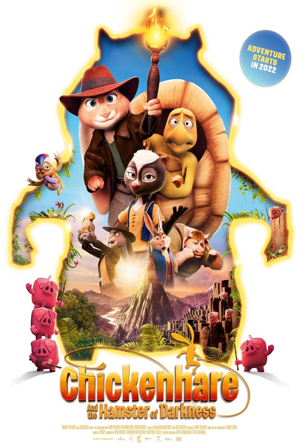 L'affiche du film Chickenhare and the Hamster of Darkness