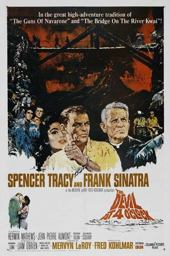 L'affiche du film The Devil at 4 O'Clock