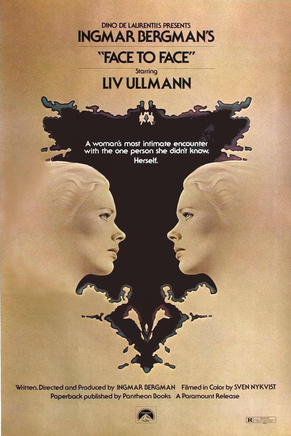 L'affiche du film Ansikte mot ansikte