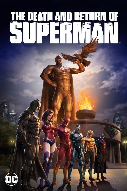 L'affiche du film The Death and Return of Superman