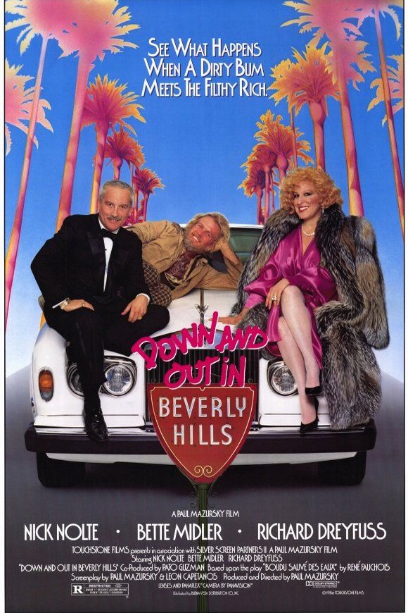 L'affiche du film Down and Out in Beverly Hills