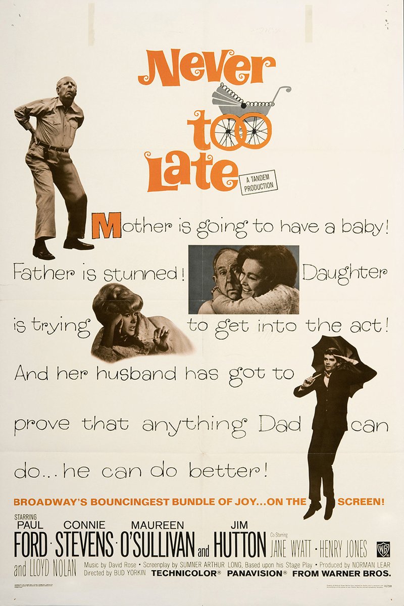 L'affiche du film Never Too Late