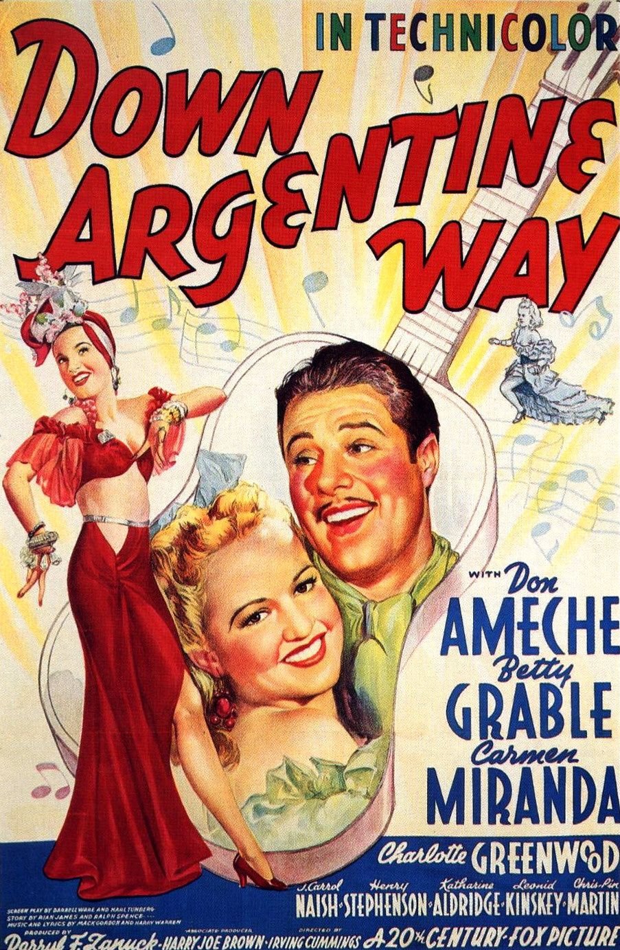 L'affiche du film Down Argentine Way