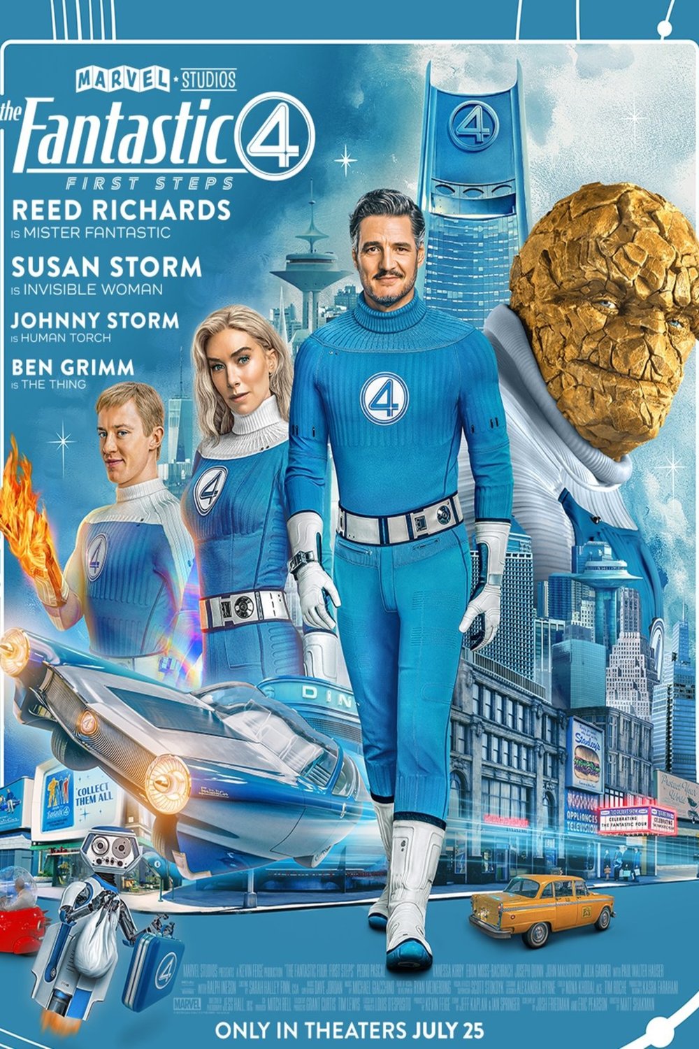 L'affiche du film The Fantastic Four: First Steps