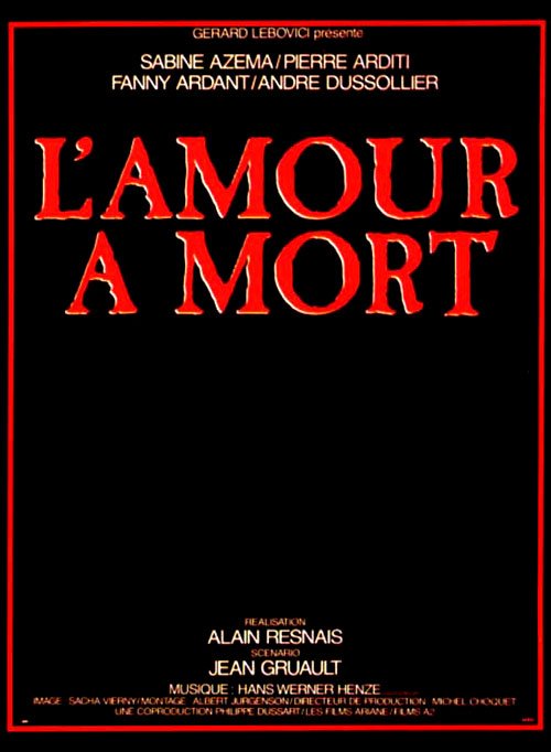 L'affiche du film L'Amour à mort