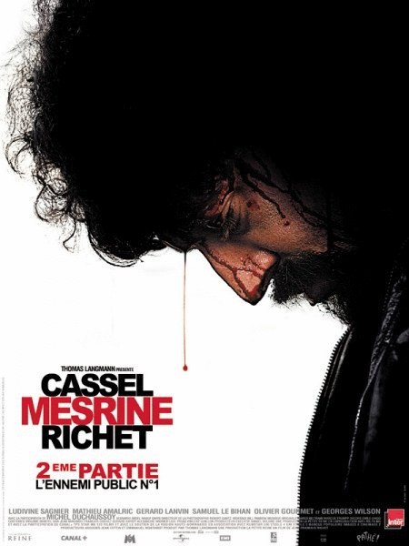 L'affiche du film Mesrine: L'ennemi public numéro 1