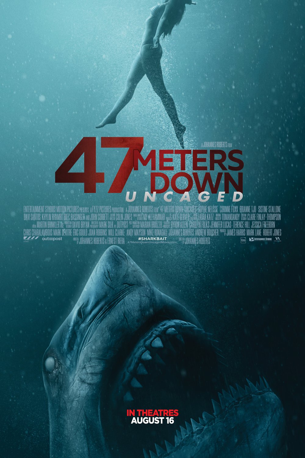 Poster of the movie 47 Meters Down: Uncaged [2019]