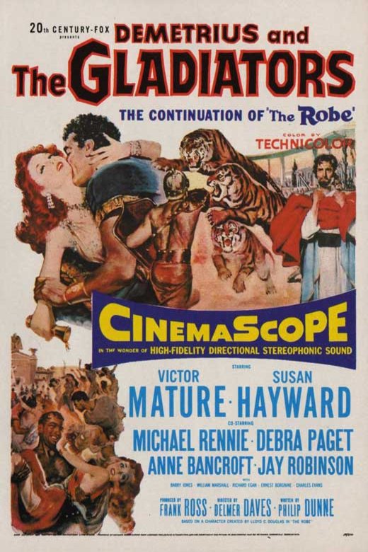 L'affiche du film Demetrius and the Gladiators